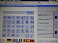 Automat Touchscreen Buchstaben