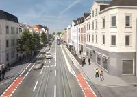 Visualisierung der neuen Haltestelle "Bessunger Straße"