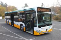 Die sechs neuen Standardlinienbusse der HEAG mobiBus erfüllen den Umweltstandard der Euro 6-Norm.