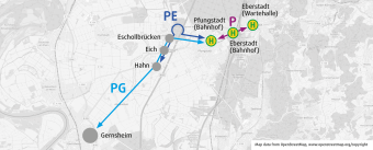 Buslinien P, PE und PG zum Hessentag 2023